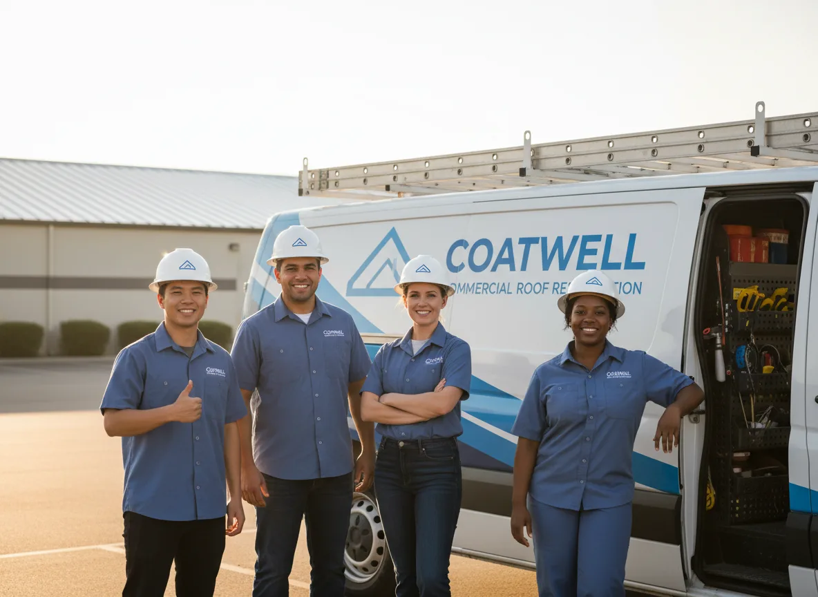 Commercial roof coating company in Baylis, IL